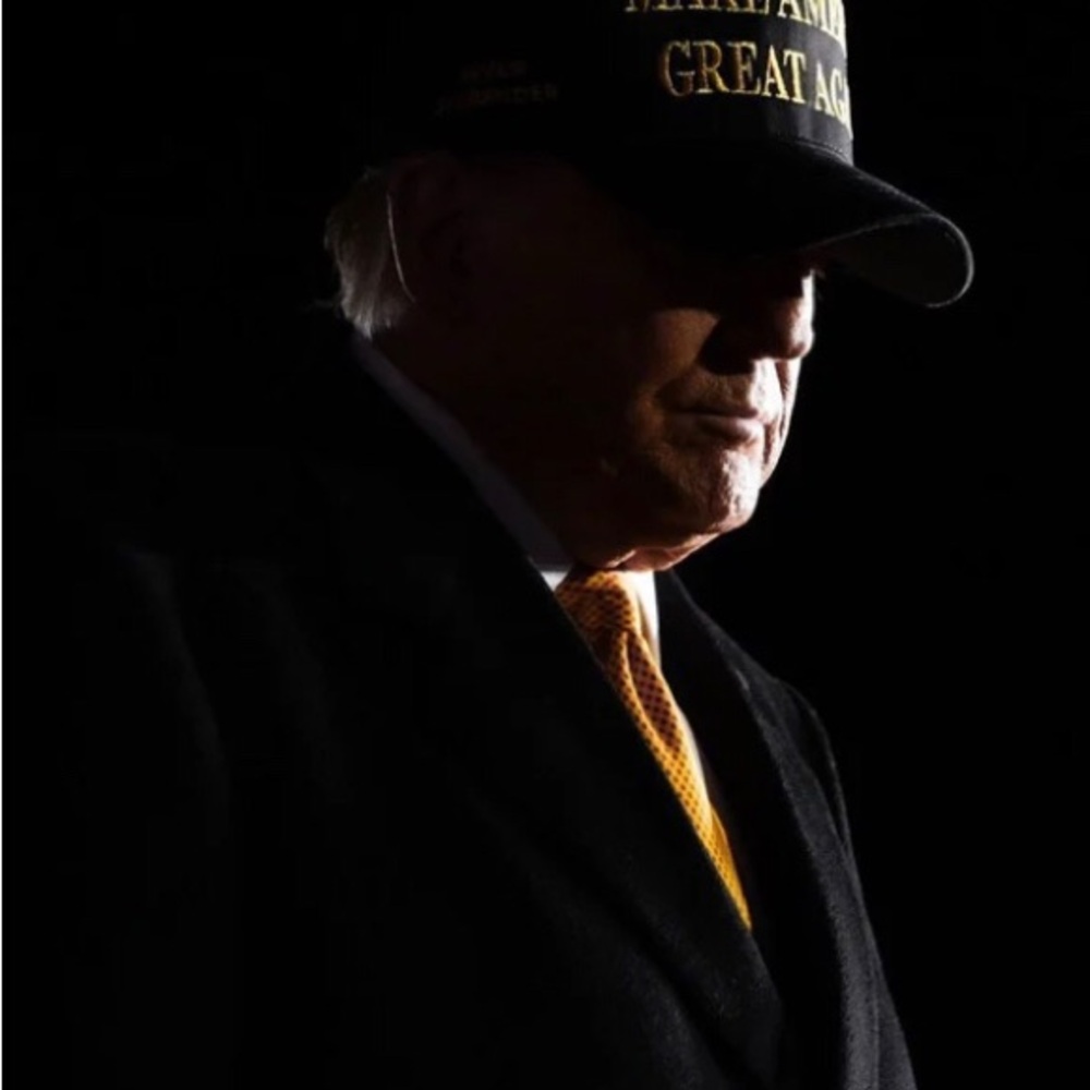 Trump Black Cap Gold Embroidery Golden Era MAGA Hat Make America Great Again - Picture 2 of 16